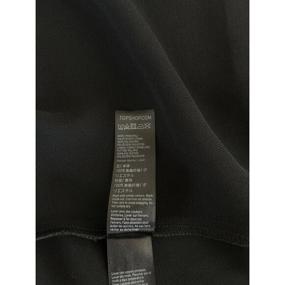 Topshop Black Open Front Blazer Size 6 NWT - Picture 8 of 8